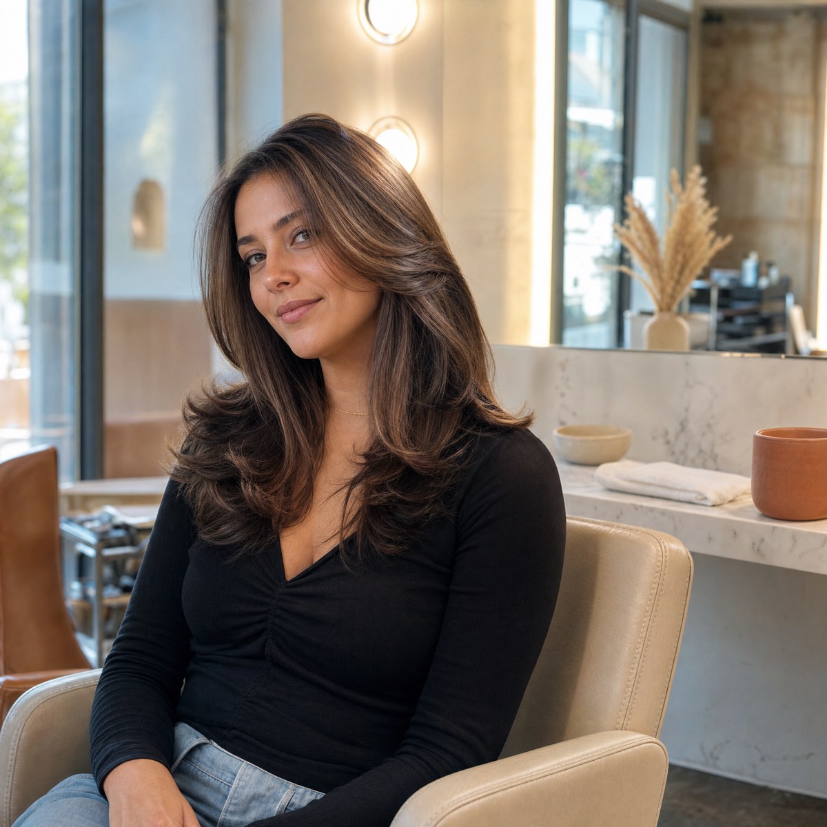 Fresh cut and blow-dry